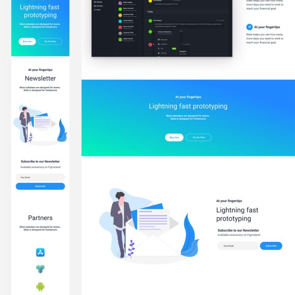 Figma startup Landing page - Captain Design