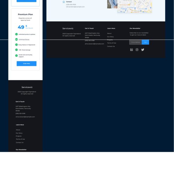 Magic Service - Figma landing page Template - Captain Design