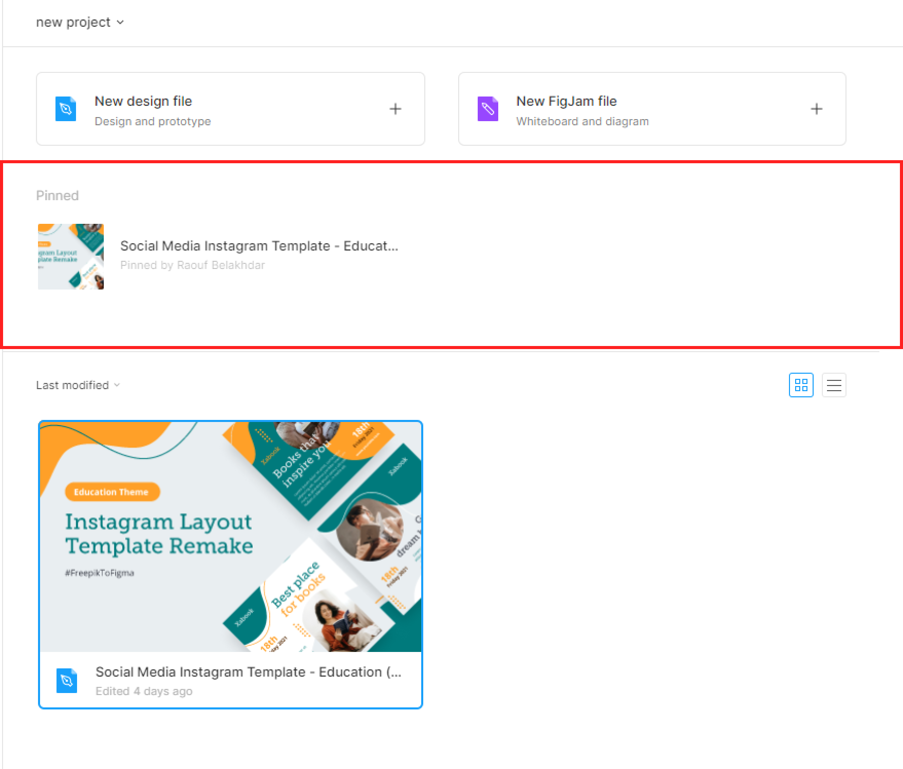 Add a File to Favorites in a Team Project - Captain Design